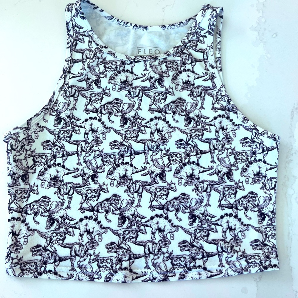 Fleo Tempo Crop “Boy Mom” sz M